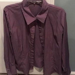 Xl button down purple top